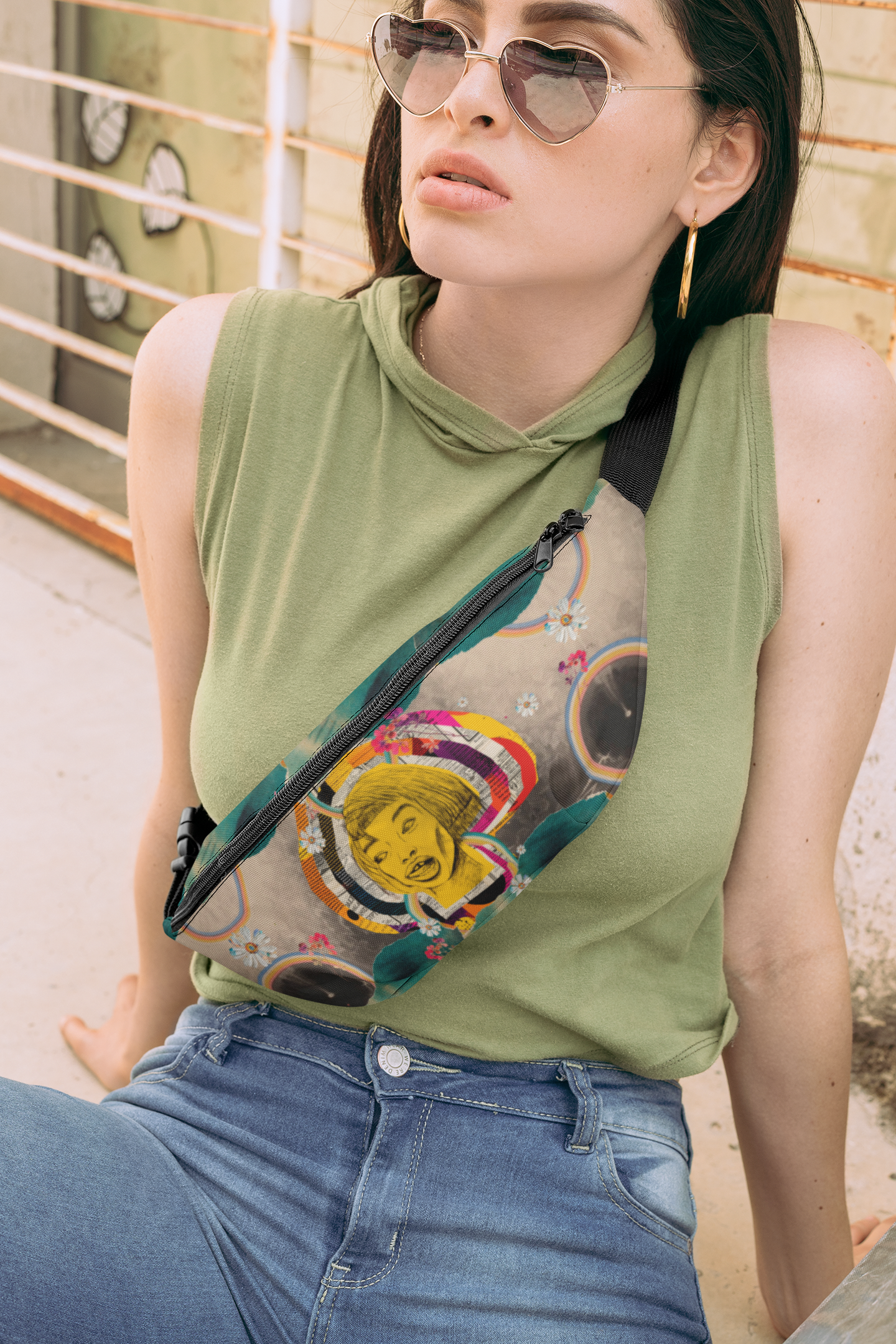 BLOSSOM RIOT | Bloom boom FannyPack all-over print
